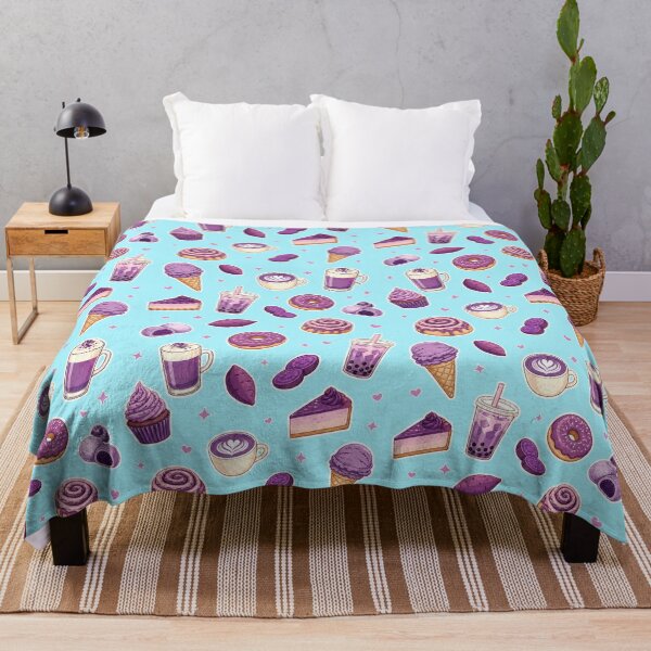 Item preview, Vintage Ube Dessert Pattern - Purple Yam Ice Cream and Pastries designed and sold by merchxwear.