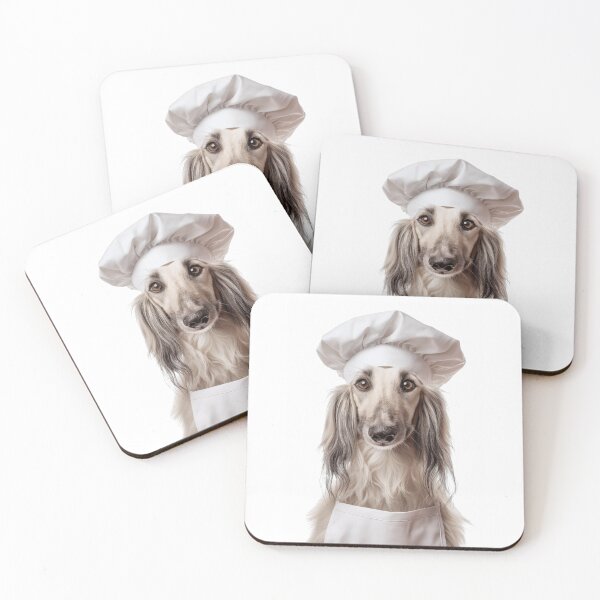 Item preview, Afghan Hound Chef Dog Funny Cooking Apron Hat Cute Pet Portrait designed and sold by LazyOwlStore.