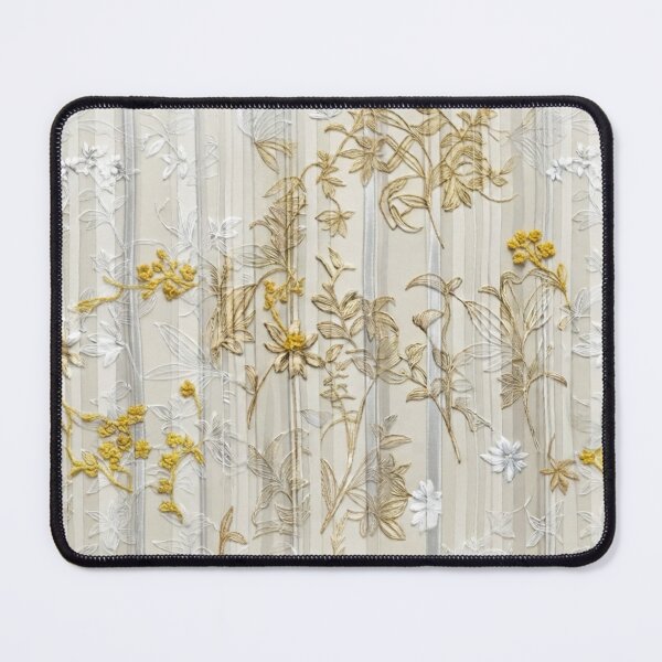 Item preview, Elegant Japanese Stripe Kimono Pattern with Gold and Yellow Accents designed and sold by Kokeshidreams.