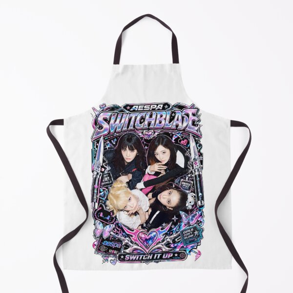 Item preview, aespa Full Group Switchblade Era Silver Metal Collector Print designed and sold by Valereekmerch.