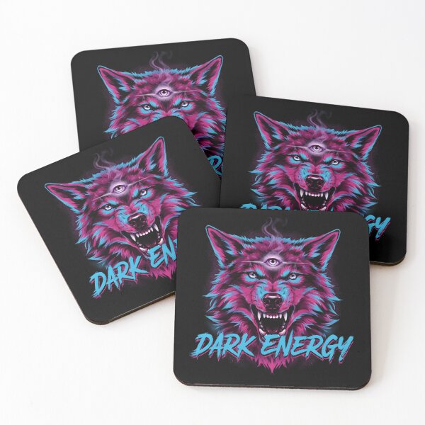 Item preview, Dark Energy Neon Third Eye Cyberpunk Wolf designed and sold by Enea Kelo.