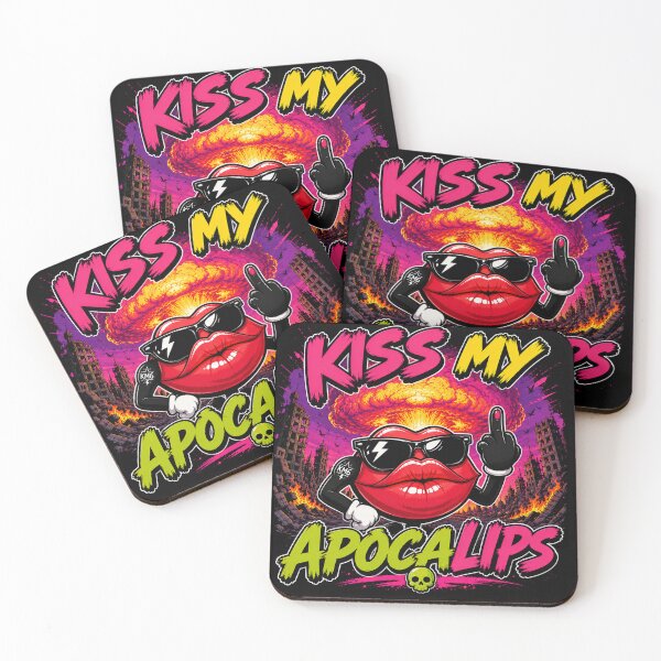 Item preview, Kiss My Apocalips | Funny Post-Apocalyptic Cartoon Lips  designed and sold by KissMy6 Industries.