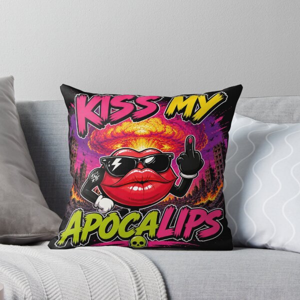 Item preview, Kiss My Apocalips | Funny Post-Apocalyptic Cartoon Lips  designed and sold by KissMy6 Industries.