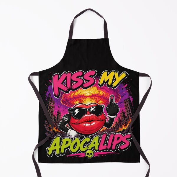 Item preview, Kiss My Apocalips | Funny Post-Apocalyptic Cartoon Lips designed and sold by KissMy6 Industries.