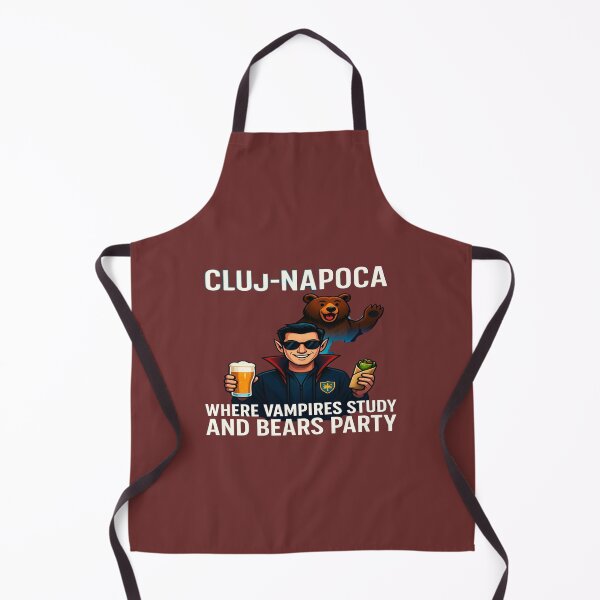 Item preview, Cluj-Napoca Where Vampires Study and Bears Party | Funny Transylvania Romania Travel T-Shirt | Cluj Tourist Souvenir designed and sold by Sushikidsntod.
