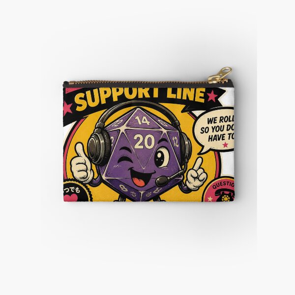 Item preview, D20 Support Line – Funny Dungeons & Dragons Dice RPG Humor designed and sold by obstinator.
