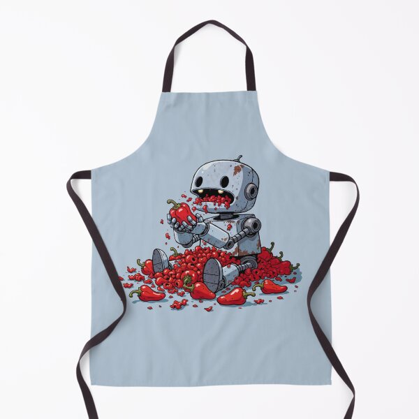 Item preview, Rusty Robot Eating Red Hot Chili Peppers designed and sold by Mike Kiev art.
