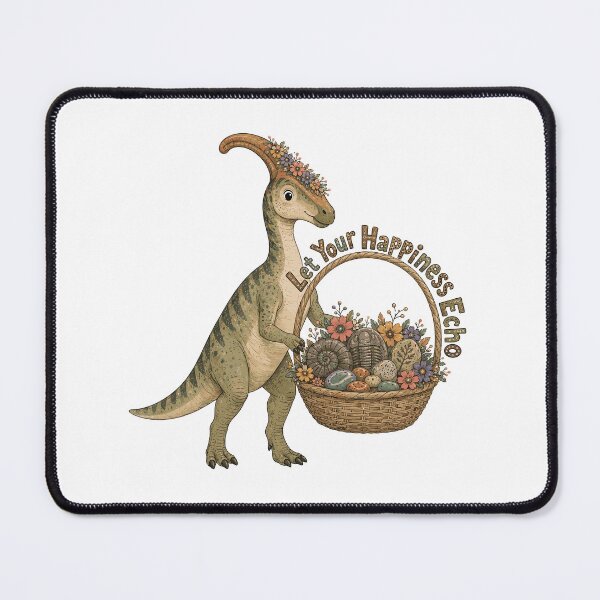 Item preview, Crest of Cheer - Cute Prehistoric Parasaurolophus Dino designed and sold by bapupa.