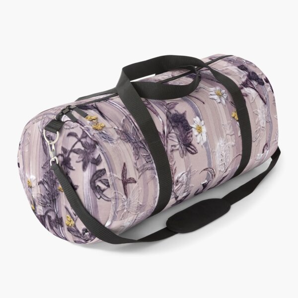 Item preview, Elegant Japanese Purple and Yellow Floral Stripe Pattern designed and sold by Kokeshidreams.