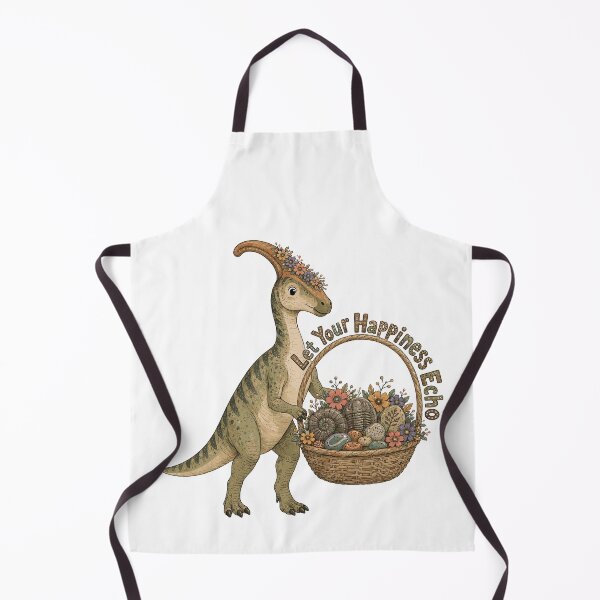 Item preview, Crest of Cheer - Cute Prehistoric Parasaurolophus Dino designed and sold by bapupa.