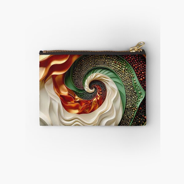 Item preview, Circular Composition in Copper and Green designed and sold by Vicky Brago-Mitchell®.