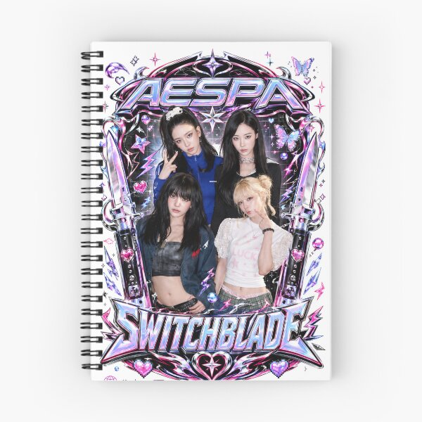 Item preview, Fanmade aespa Switchblade Track Y2K Dual Dagger Poster designed and sold by Valereekmerch.