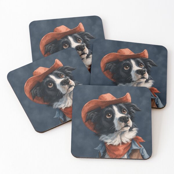 Item preview, Border Collie Cowboy designed and sold by prettykaler.