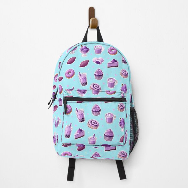Item preview, Ube Dessert Pattern - Whimsical Purple Yam Food Illustration designed and sold by merchxwear.