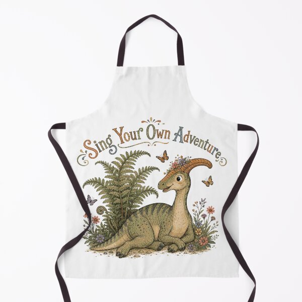 Item preview, Meadow Melody - Cute Prehistoric Parasaurolophus Dinosaur designed and sold by bapupa.