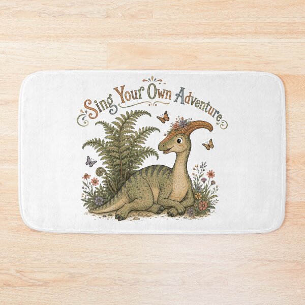 Item preview, Meadow Melody - Cute Prehistoric Parasaurolophus Dinosaur designed and sold by bapupa.