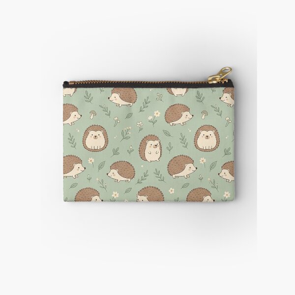 Item preview, Cute Woodland Hedgehogs & Wildfolwers Pattern Design by MNS designed and sold by ashenlocs.