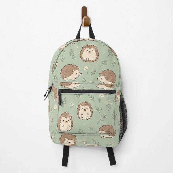 Item preview, Cute Woodland Hedgehogs & Wildfolwers Pattern Design by MNS designed and sold by ashenlocs.