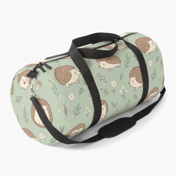 Item preview, Cute Woodland Hedgehogs & Wildfolwers Pattern Design by MNS designed and sold by ashenlocs.