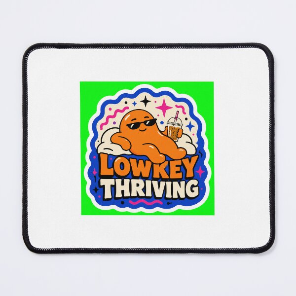 Item preview, Lowkey Thriving Cute Orange Mascot Boba designed and sold by eliotedamalla.