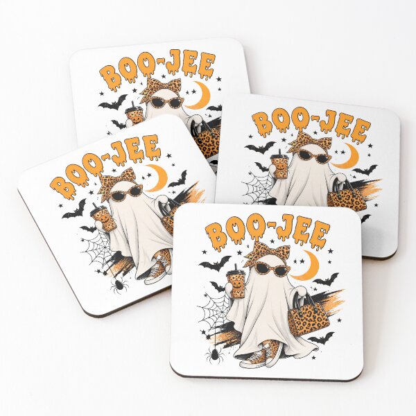 Item preview, Boo-Jee Ghost Halloween Leopard Print Sunglasses Coffee designed and sold by lestergrunlings.