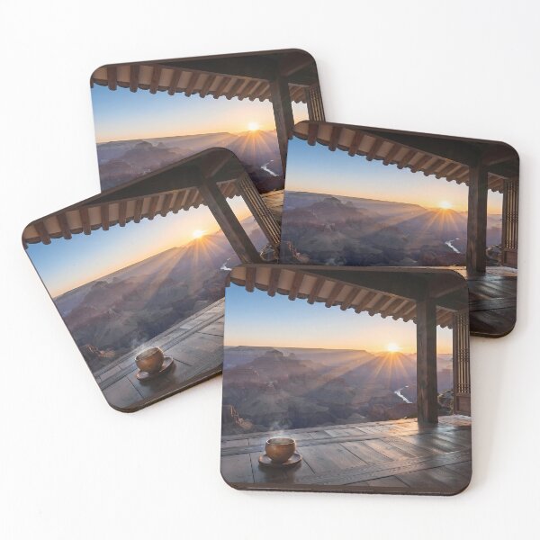 Item preview, Hanok Window to the World: Grand Canyon Sunrise & God Rays | Epic American Desert Fine Art Print designed and sold by SOOstudio73.