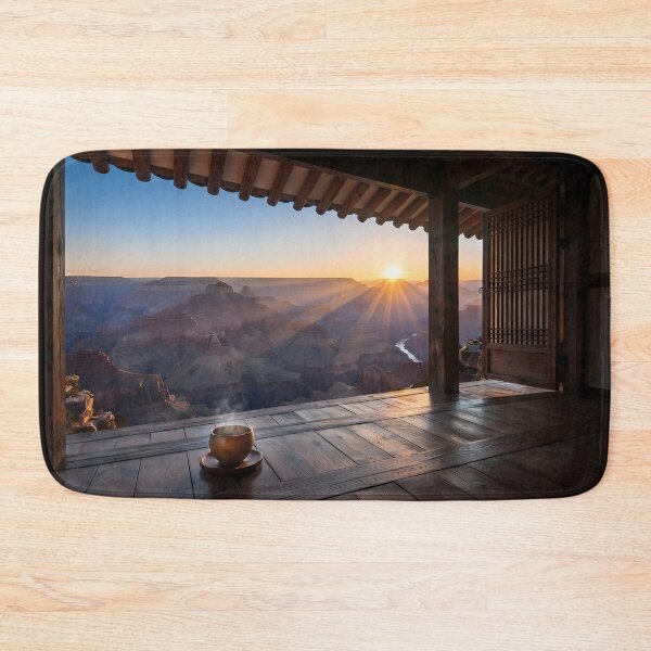 Item preview, Hanok Window to the World: Grand Canyon Sunrise & God Rays | Epic American Desert Fine Art Print designed and sold by SOOstudio73.