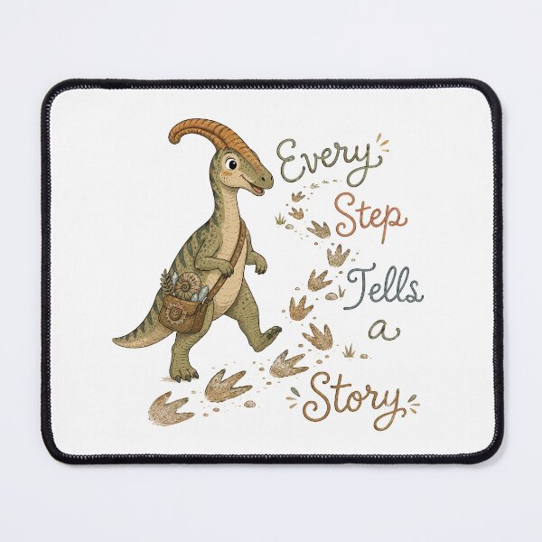 Item preview, Trail Song - Cute Prehistoric Parasaurolophus Dinosaur designed and sold by bapupa.