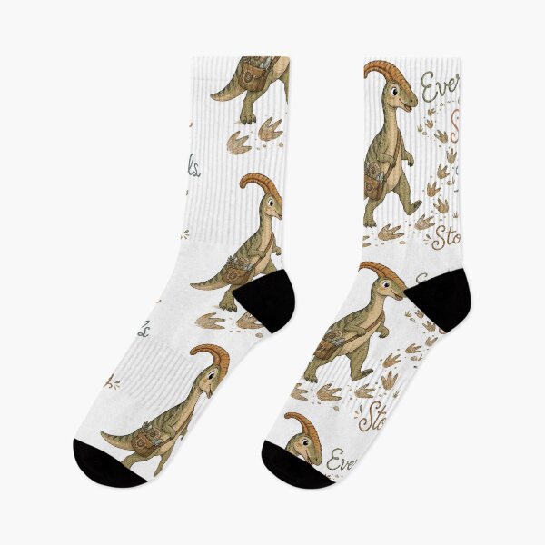 Item preview, Trail Song - Cute Prehistoric Parasaurolophus Dinosaur designed and sold by bapupa.