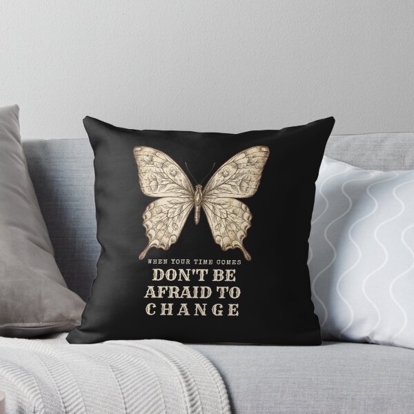 Item preview, Vintage Floral Butterfly Don't Be Afraid To Change Quote designed and sold by TD-series.