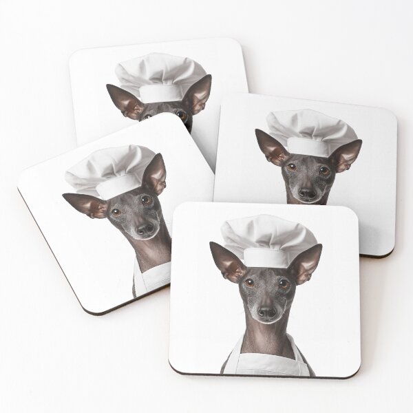 Item preview, American Hairless Terrier Chef Dog Funny Cooking Apron Hat designed and sold by LazyOwlStore.