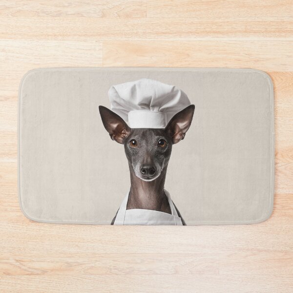 Item preview, American Hairless Terrier Chef Dog Funny Cooking Apron Hat designed and sold by LazyOwlStore.