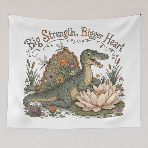 Item preview, Gentle Giant - Cute Prehistoric Spinosaurus Dinosaur designed and sold by bapupa.
