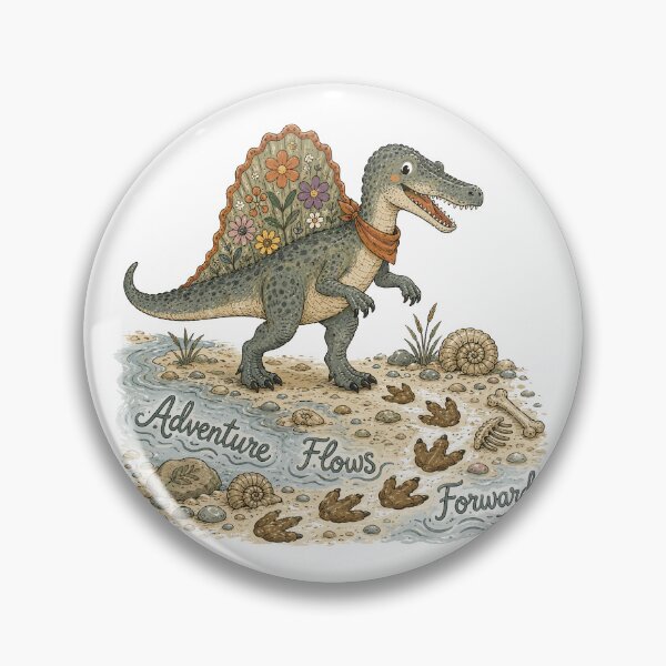 Item preview, River Explorer - Cute Prehistoric Spinosaurus Dinosaur designed and sold by bapupa.