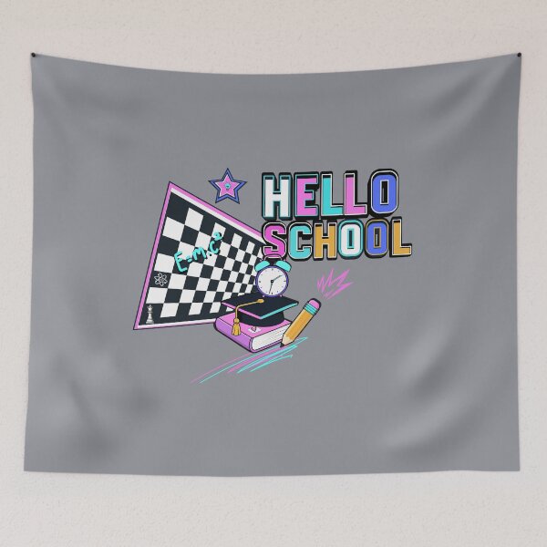 Item preview, Hello School Colorful Back to School Design designed and sold by Aimetoi.