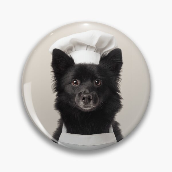Item preview, Schipperke Chef Dog Funny Cooking Apron Hat Cute Pet Portrait designed and sold by LazyOwlStore.