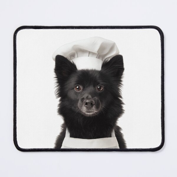 Item preview, Schipperke Chef Dog Funny Cooking Apron Hat Cute Pet Portrait designed and sold by LazyOwlStore.
