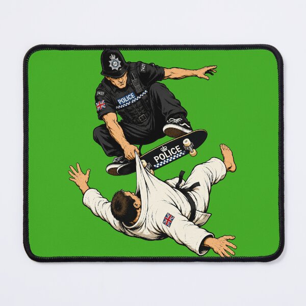 Item preview, Judo Air – British Police Skateboard Martial Arts Cartoon designed and sold by obstinator.