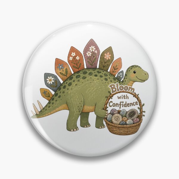 Item preview, Petal Plates - Cute Prehistoric Stegosaurus Dinosaur designed and sold by bapupa.