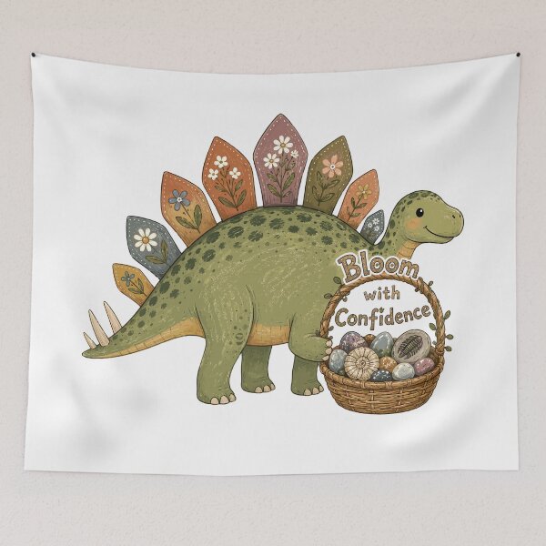 Item preview, Petal Plates - Cute Prehistoric Stegosaurus Dinosaur designed and sold by bapupa.