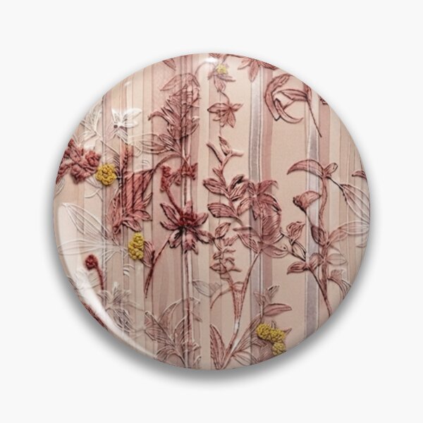 Item preview, Elegant Japanese Pink and Yellow Floral Stripe Pattern designed and sold by Kokeshidreams.