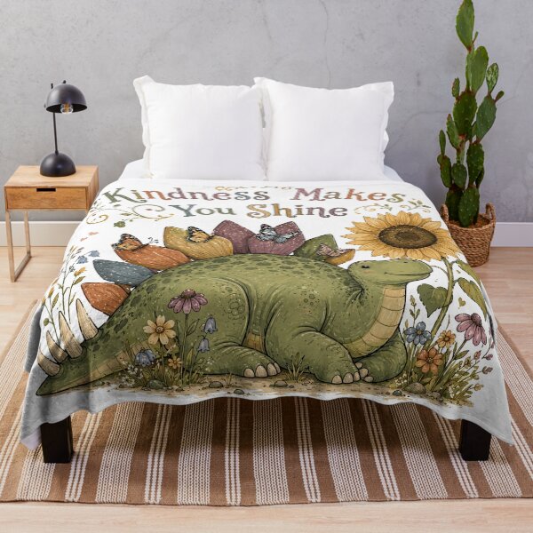 Item preview, Sunny Spikes - Cute Prehistoric Stegosaurus Dinosaur designed and sold by bapupa.