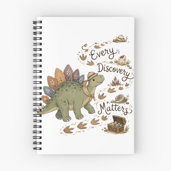Item preview, Trail Tracker - Cute Prehistoric Stegosaurus Dinosaur designed and sold by bapupa.