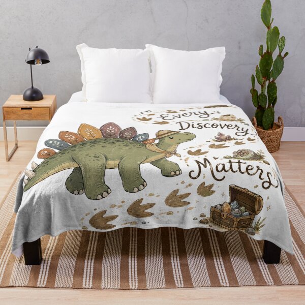 Item preview, Trail Tracker - Cute Prehistoric Stegosaurus Dinosaur designed and sold by bapupa.