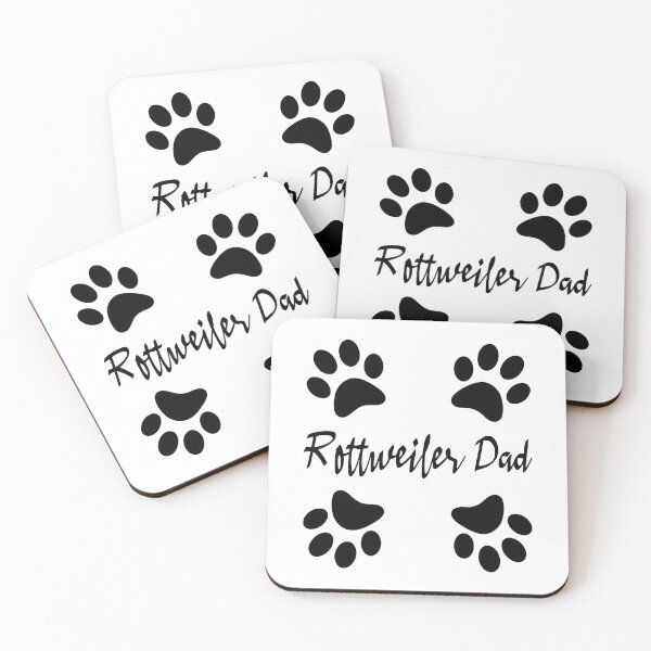 Item preview, Rottweiler Dad Paw Prints Dog Lover Gift designed and sold by SoyLamderma.