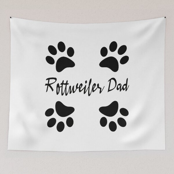 Item preview, Rottweiler Dad Paw Prints Dog Lover Gift designed and sold by SoyLamderma.