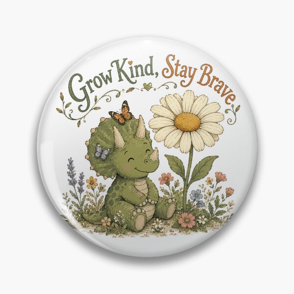 Item preview, Blossom Buddy - Cute Prehistoric Triceratops Dinosaur designed and sold by bapupa.