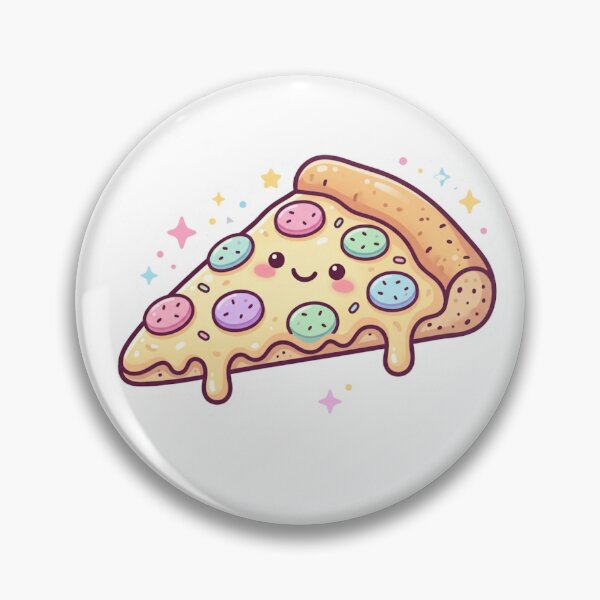 Item preview, Kawaii Pizza Slice – Cute Food Sticker designed and sold by Cerys-GS.