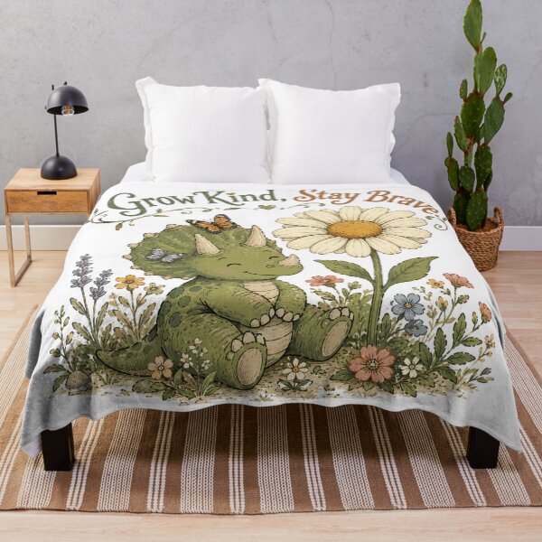 Item preview, Blossom Buddy - Cute Prehistoric Triceratops Dinosaur designed and sold by bapupa.