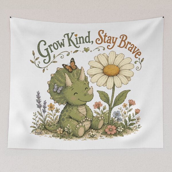 Item preview, Blossom Buddy - Cute Prehistoric Triceratops Dinosaur designed and sold by bapupa.